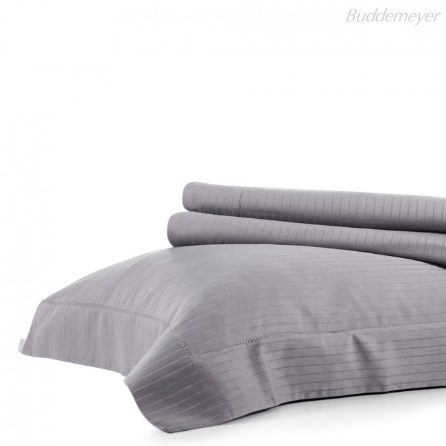 Jogo de Cama Buddemeyer Damask Stripes King - Cetim 300 Fios